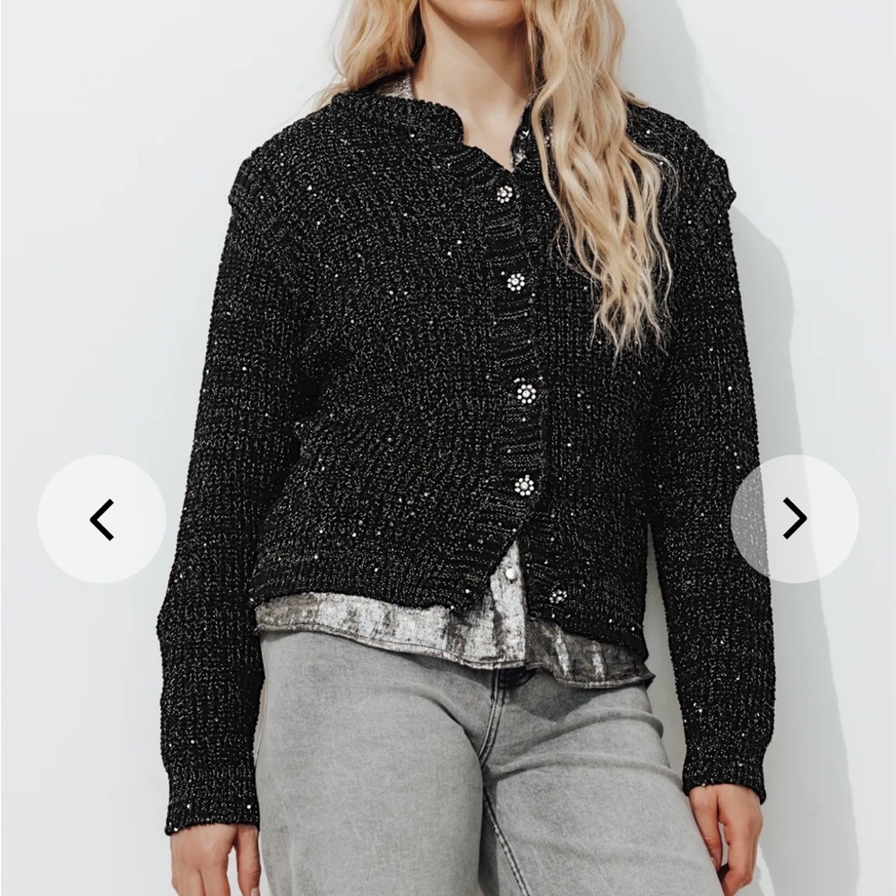 Love Tree Black Cardigan Sweater